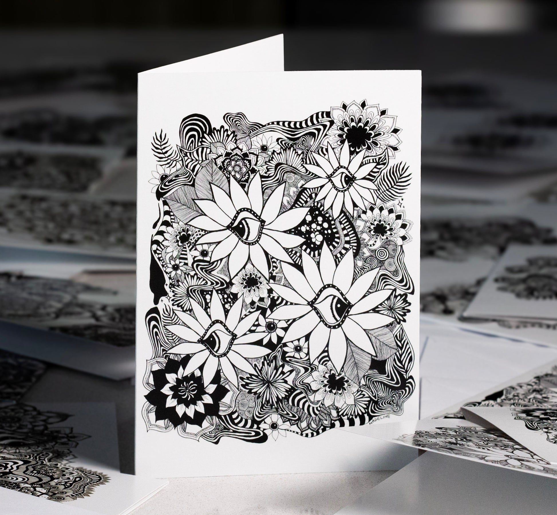 Daisy Dreamscape - 5x7 Single Greeting Card