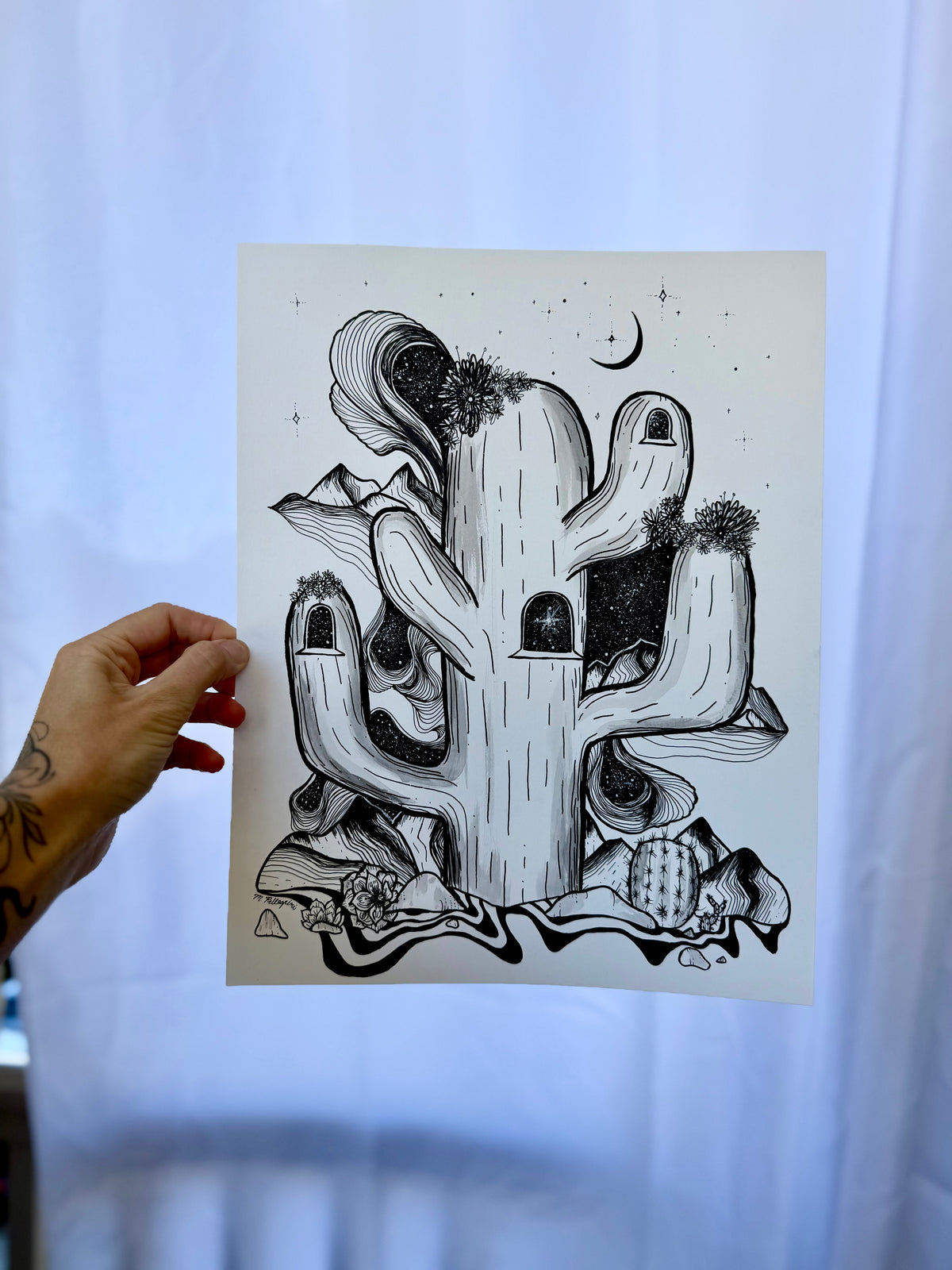 'CACTUS' (INKTOBER'26) Original Artwork