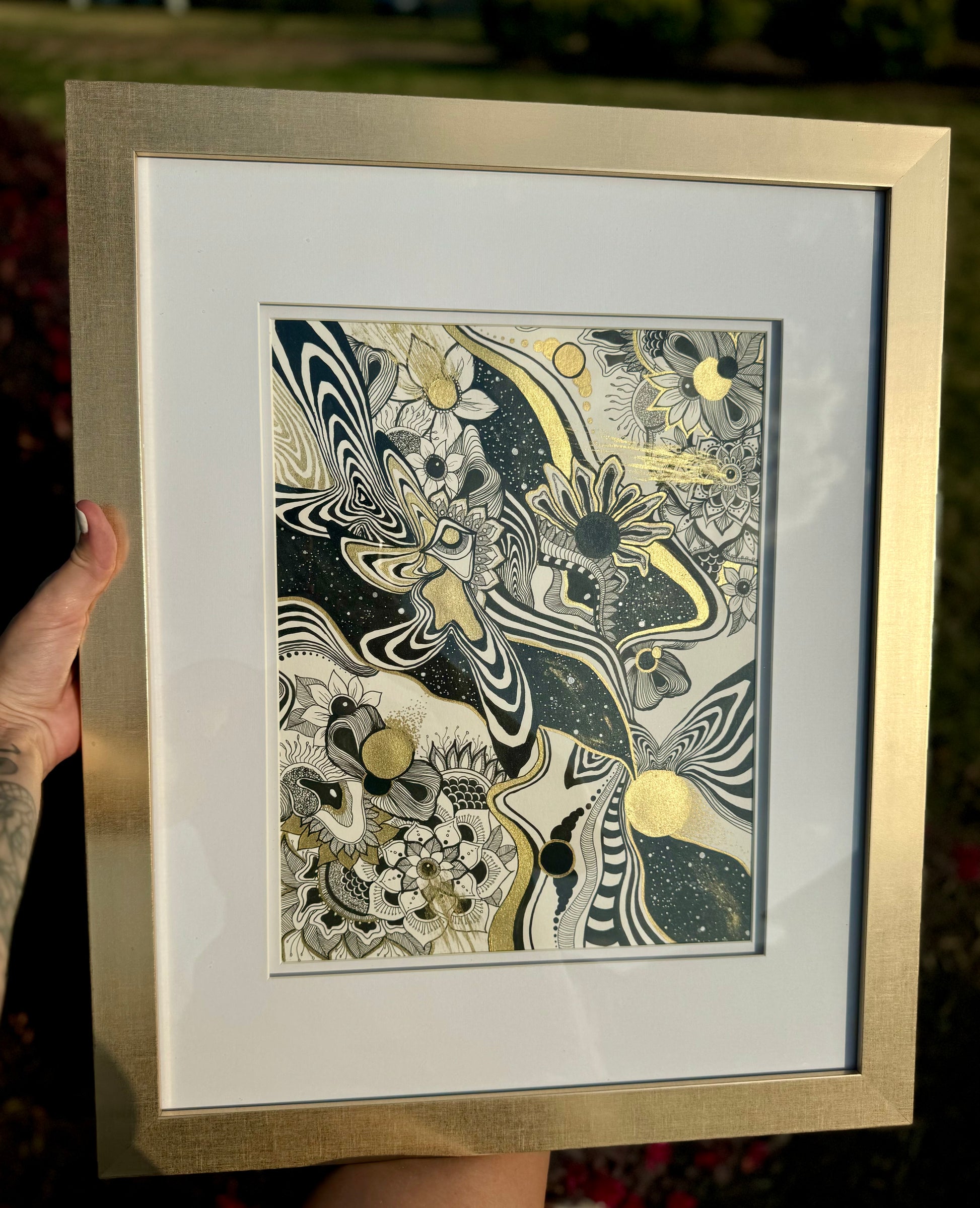Beauty of Existence #6 - Original Framed Painting 11x14in (XAOS)