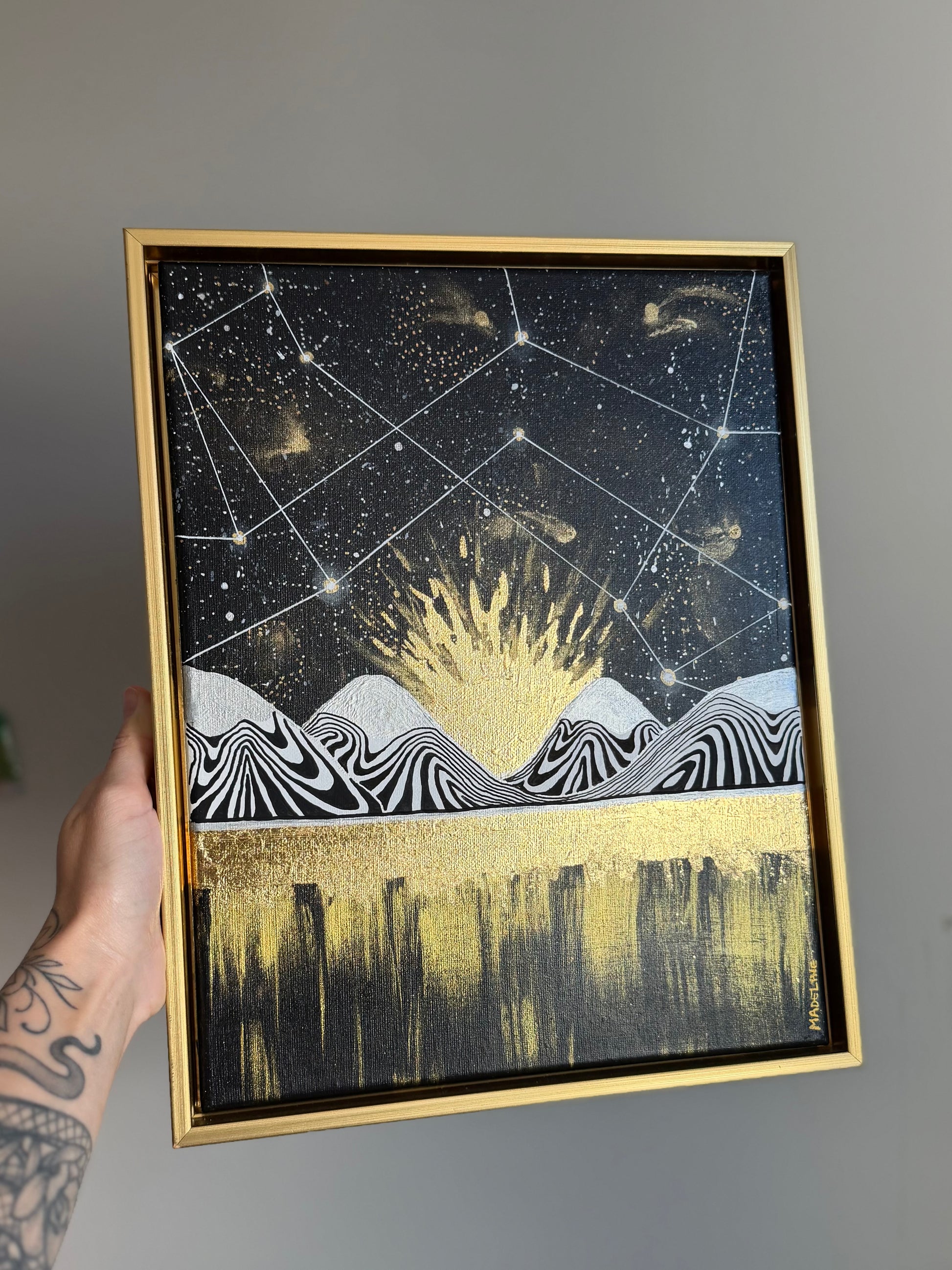 Beauty of Existence No. 7 - Original Framed Canvas Painting