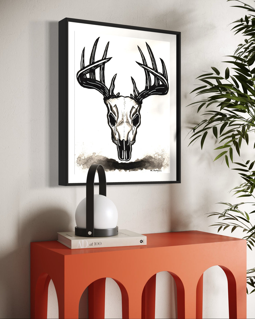 Deer (Inktober 2025 Prompt) - Giclée Fine Art Print