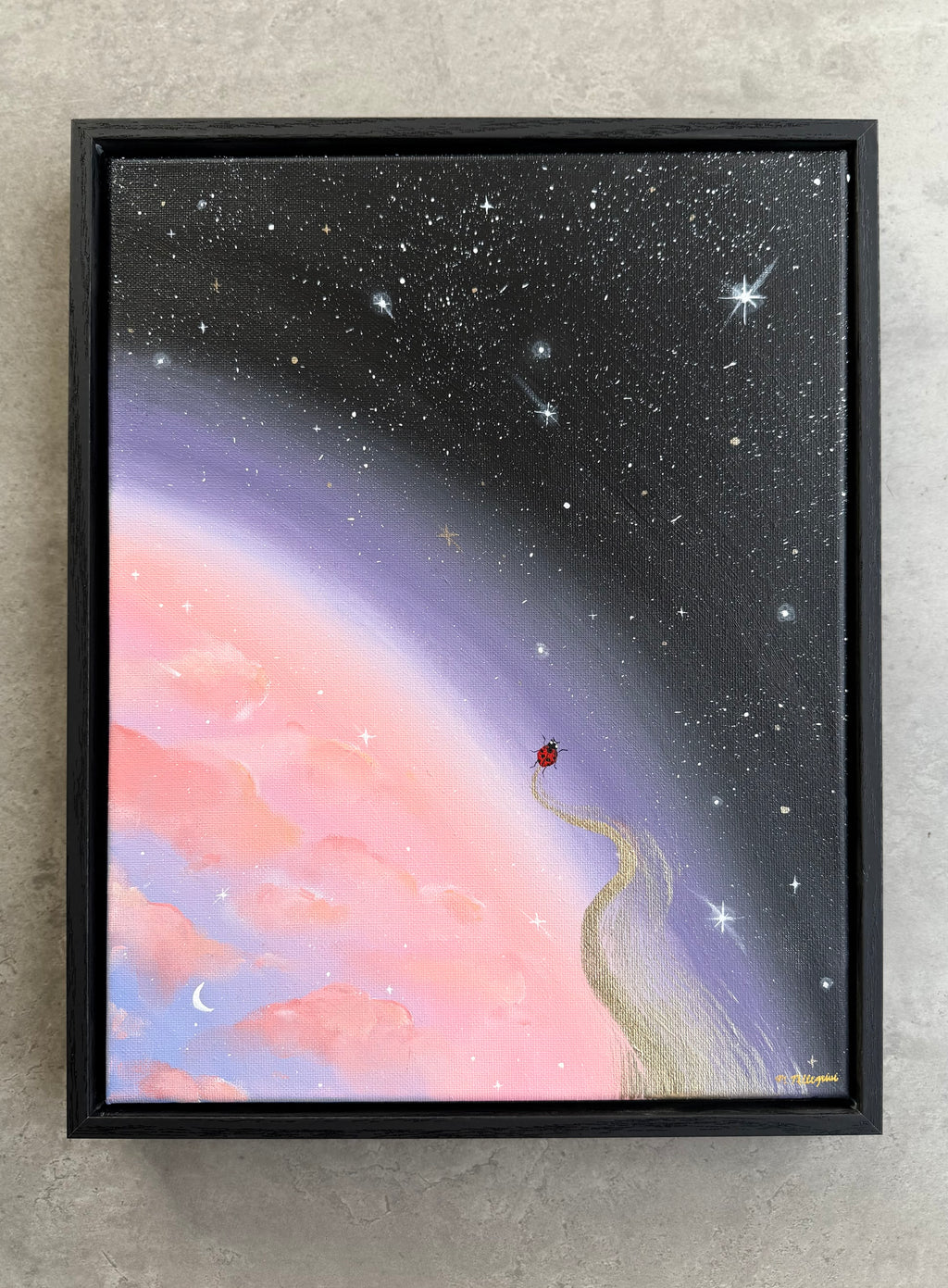 It All Begins Here - Original Framed Canvas Painting
