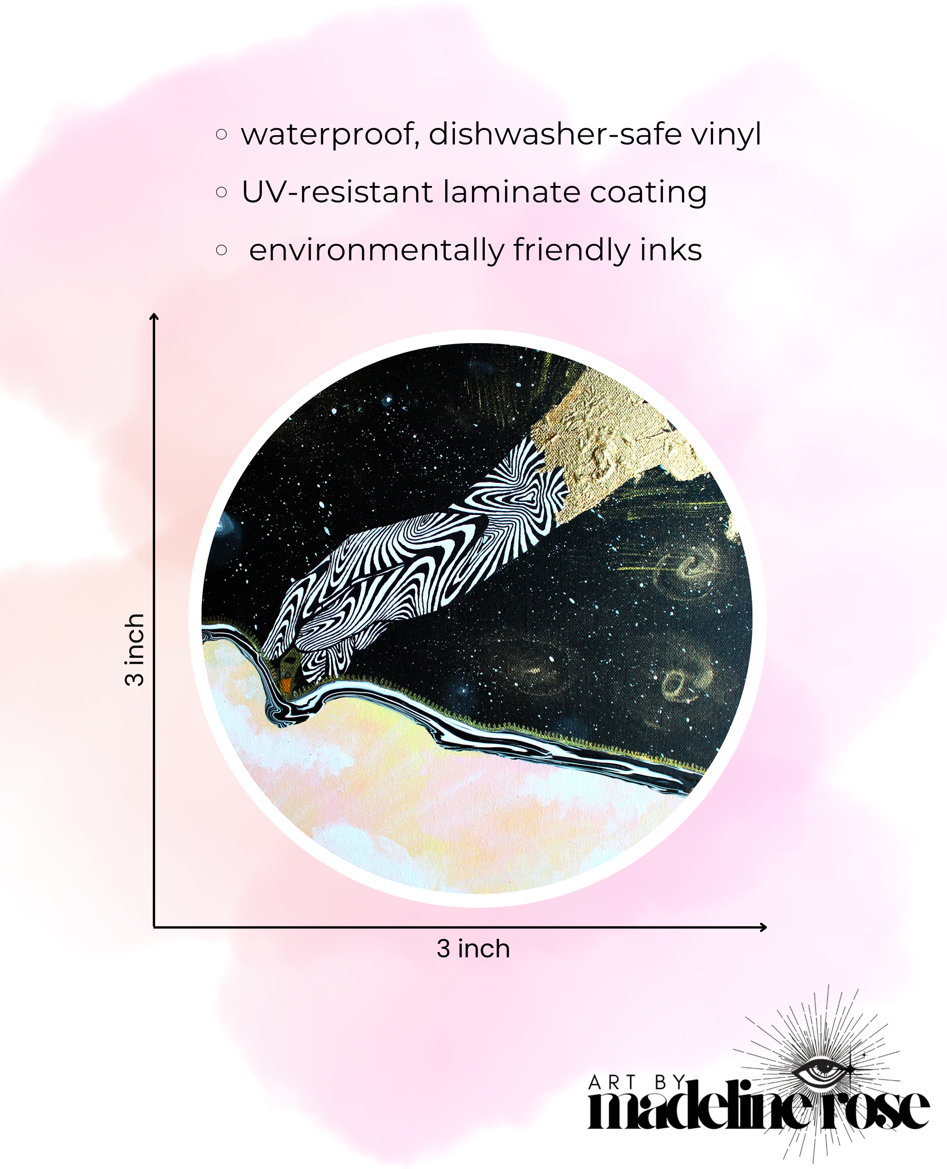 Beauty of Existence No. 3 - Waterproof Vinyl Sticker (XAOS)