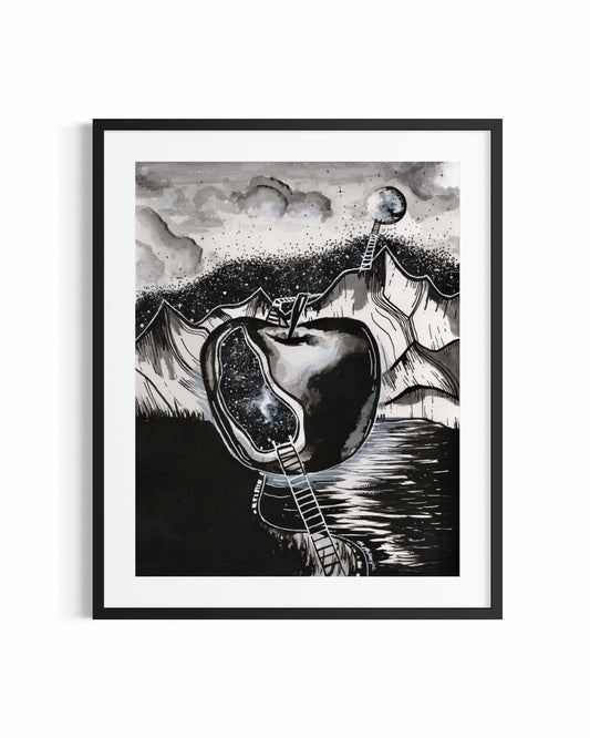 'APPLE' (INKTOBER'26) Original Artwork
