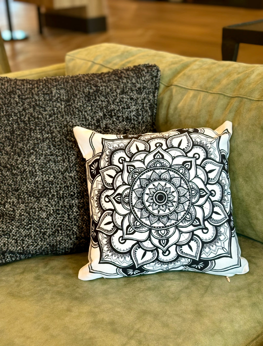 Peaceful Petals Throw Pillow