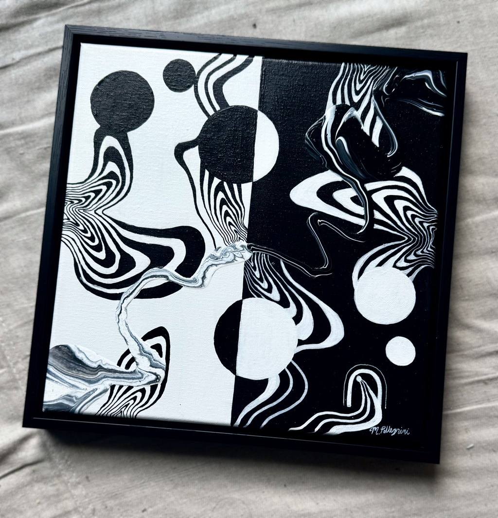 Objects in Motion Stay in Motion No. 2 - Original Framed Canvas Painting - SOLD