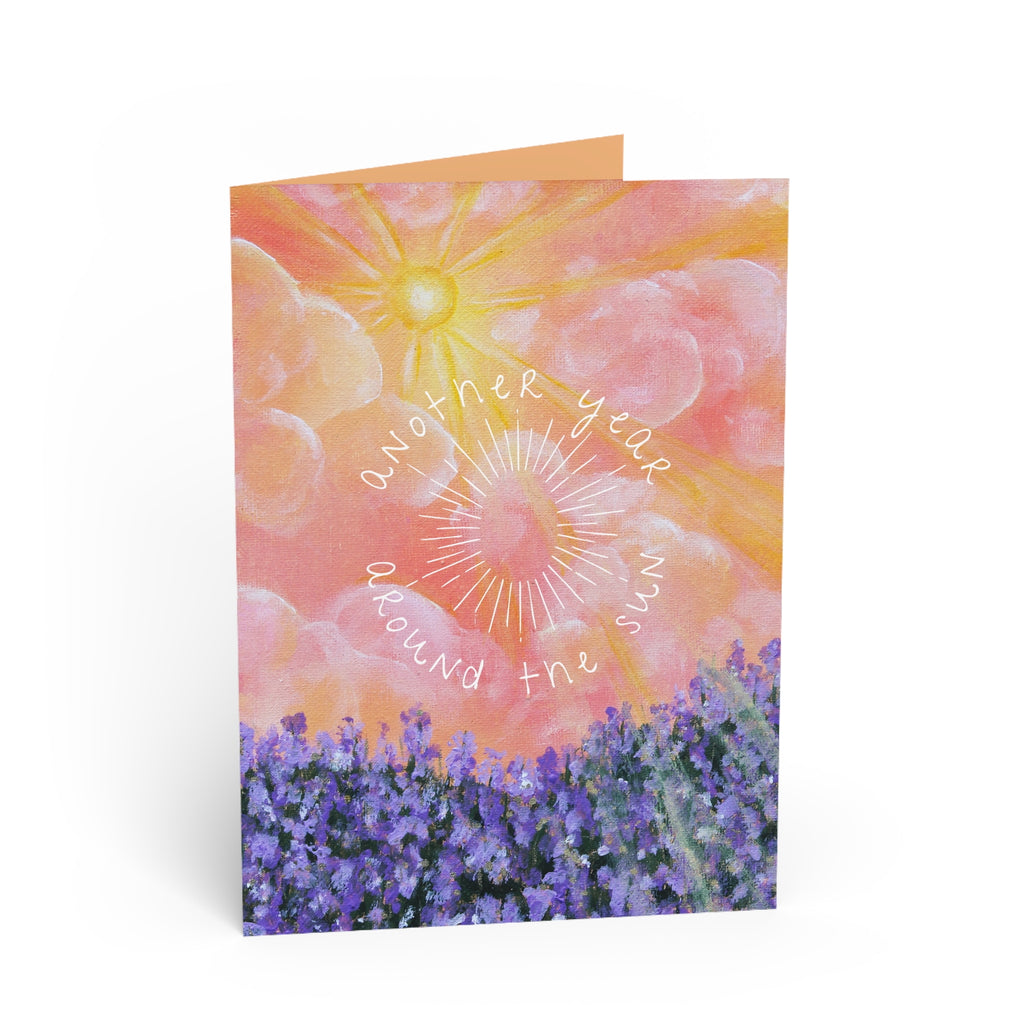 Lavender Light “Another Year Around The Sun” - 5x7 Birthday Card