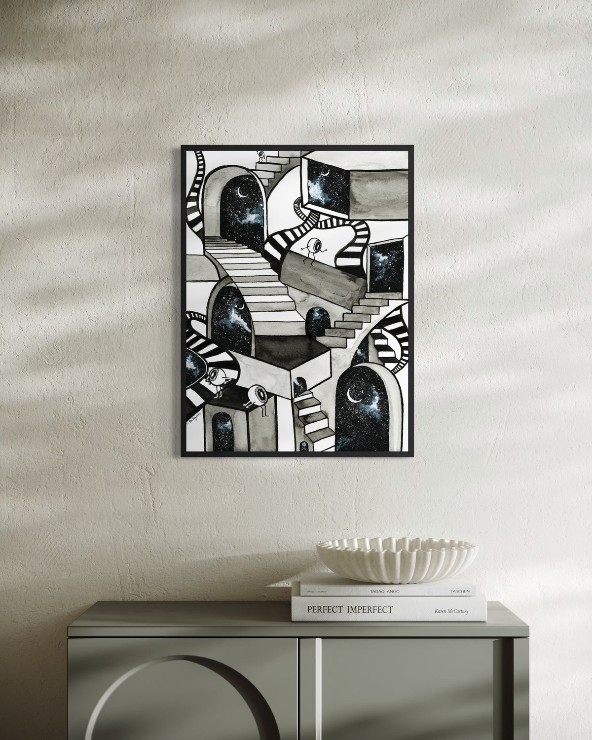 'CONFUSED' INKTOBER Print