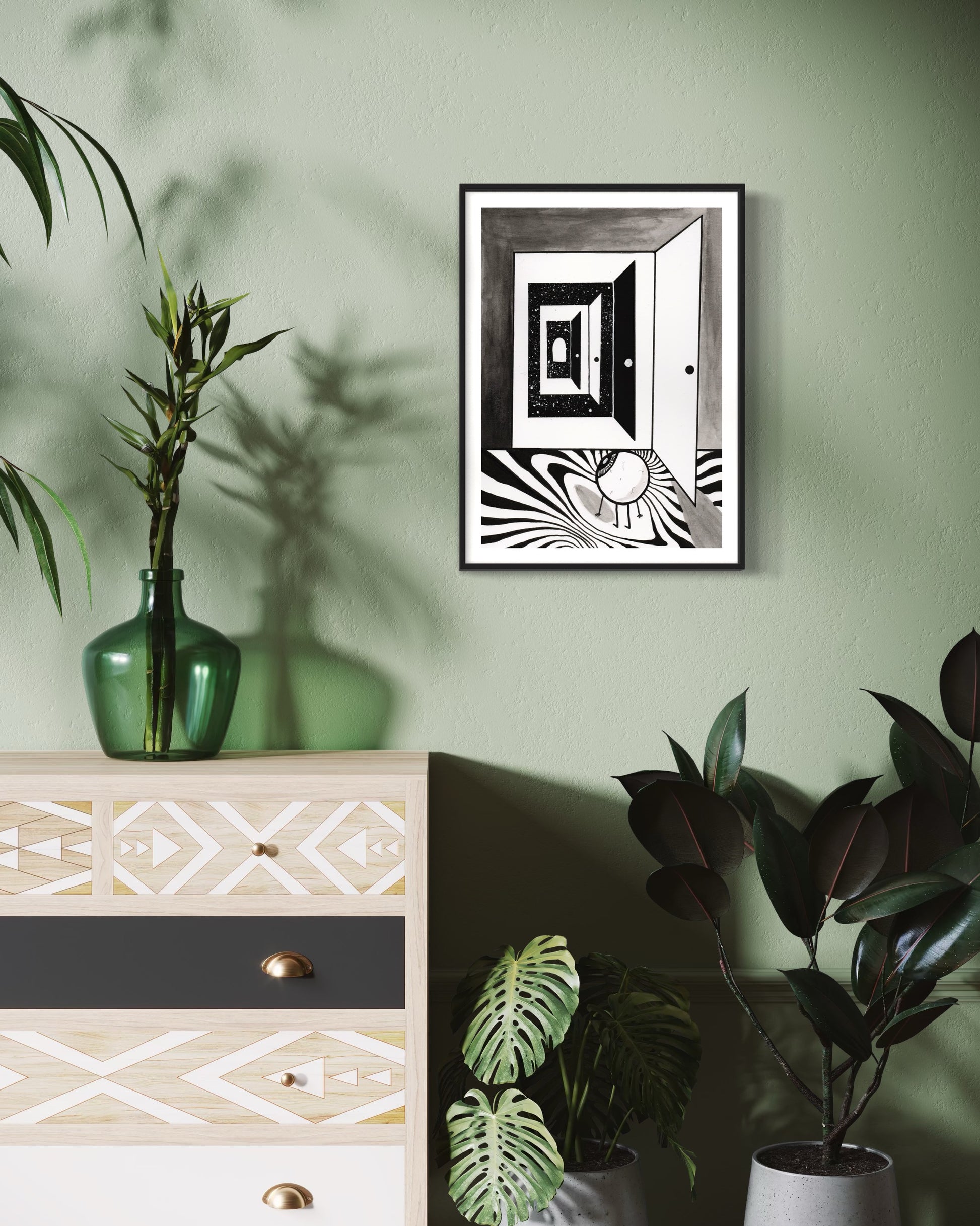 Vacant (Inktober 2025 Prompt) - Giclée Fine Art Print