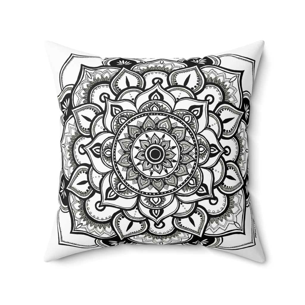 Peaceful Petals Throw Pillow