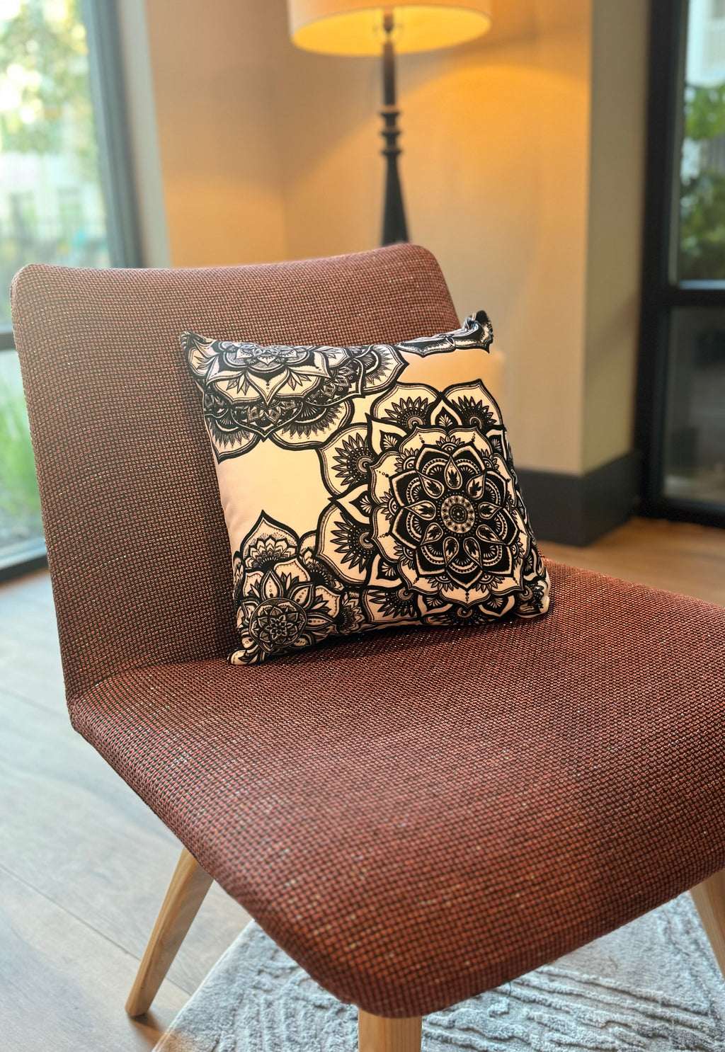 Floral Fascination Throw Pillow