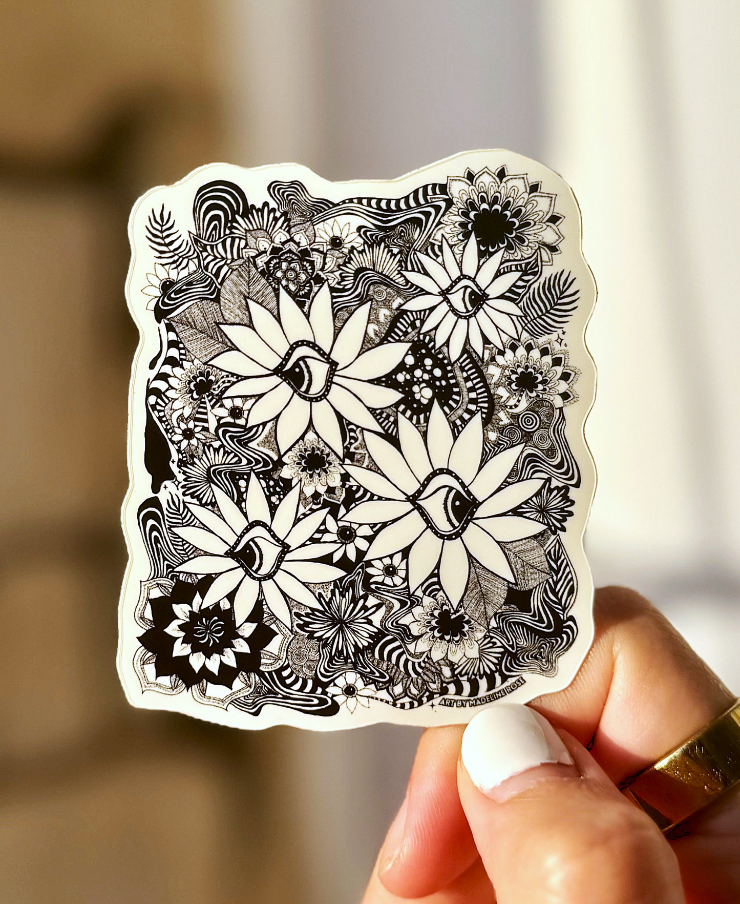 Daisy Dreamscape - Waterproof Vinyl Sticker