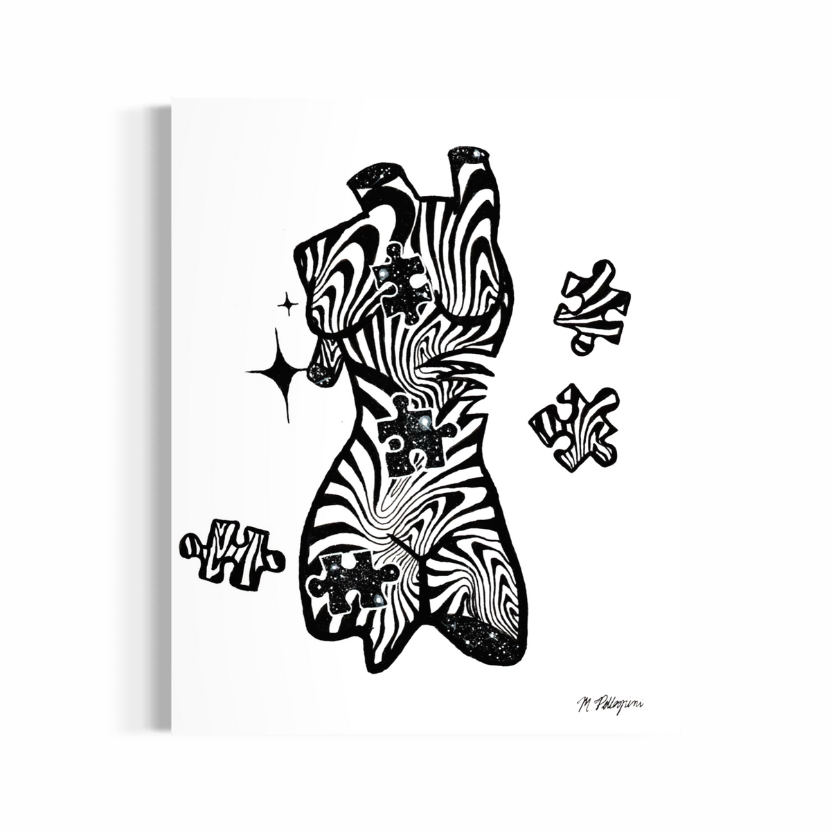 'PUZZLING' (INKTOBER'25) Original Artwork