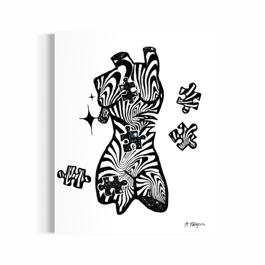 'PUZZLING' (INKTOBER) Original Artwork