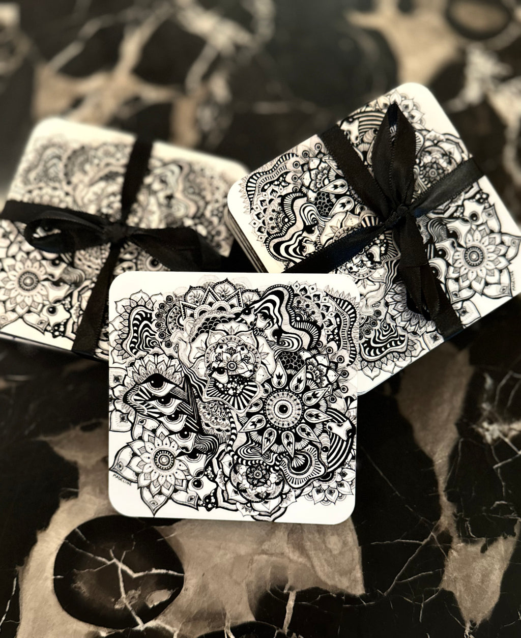 Creating Again Masonite Coaster Set