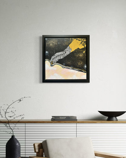 Beauty of Existence #3 - Original Framed Canvas 12x12