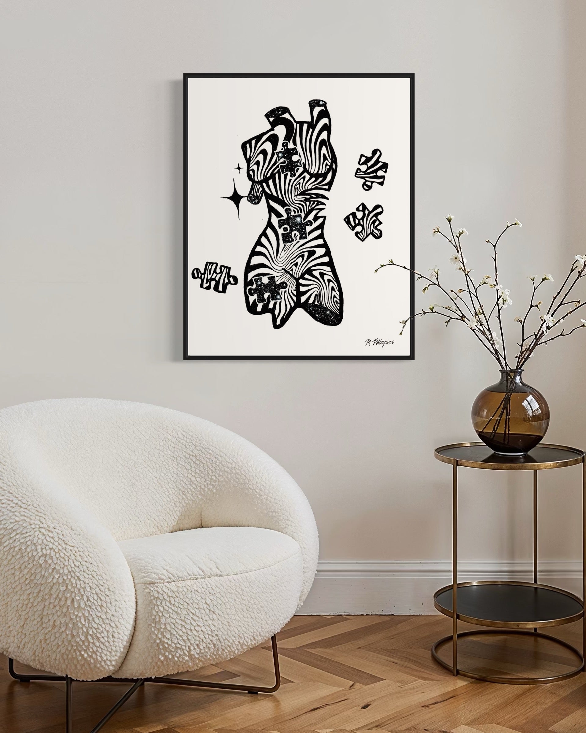 Puzzling (Inktober 2025 Prompt) - Giclée Fine Art Print