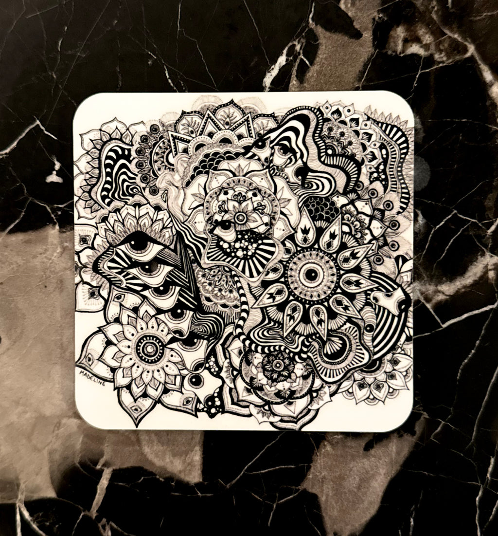 Creating Again Masonite Coaster Set