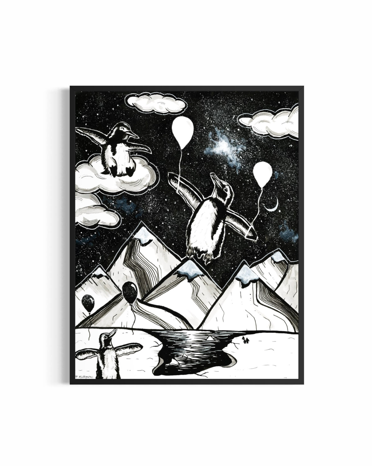 'FLIGHTLESS' INKTOBER Print