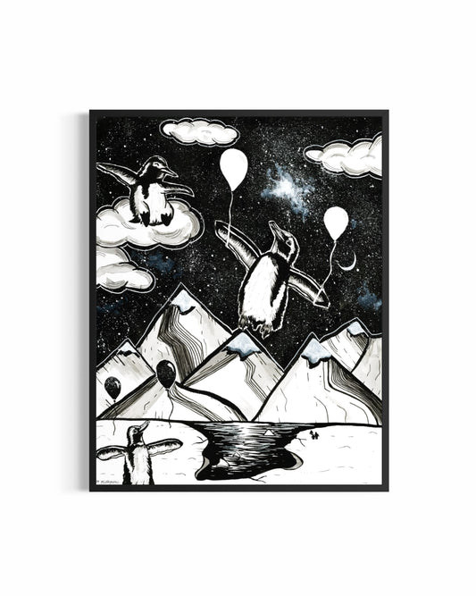 'FLIGHTLESS' INKTOBER Print