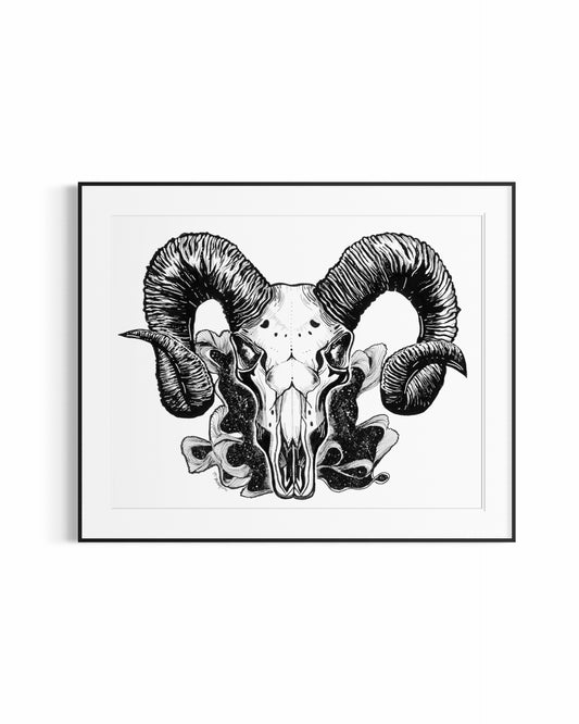 'RAM' INKTOBER Print