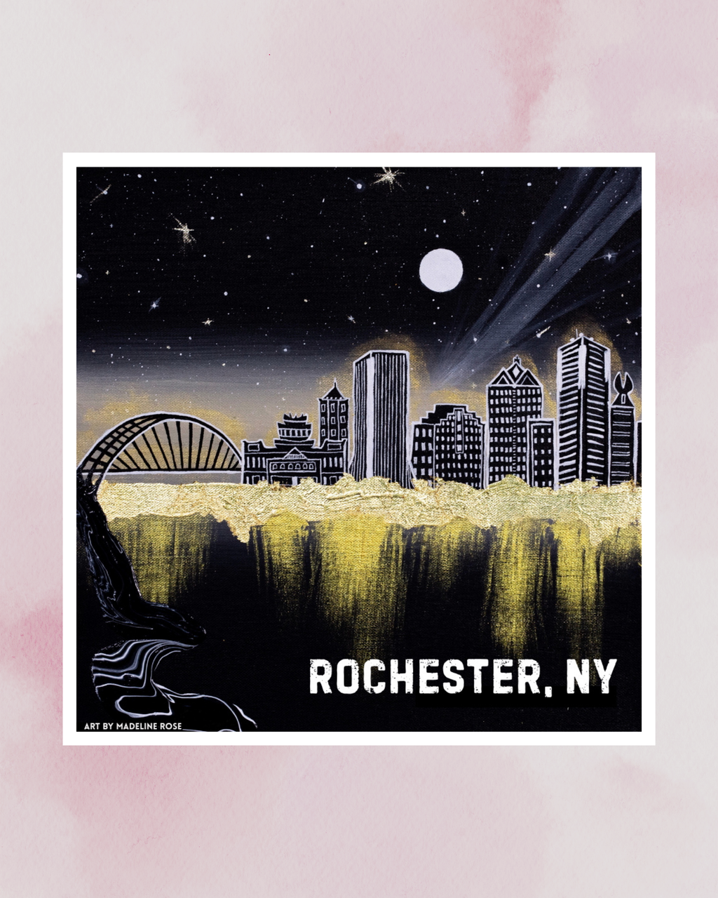 Rochester, NY - Waterproof Vinyl Sticker