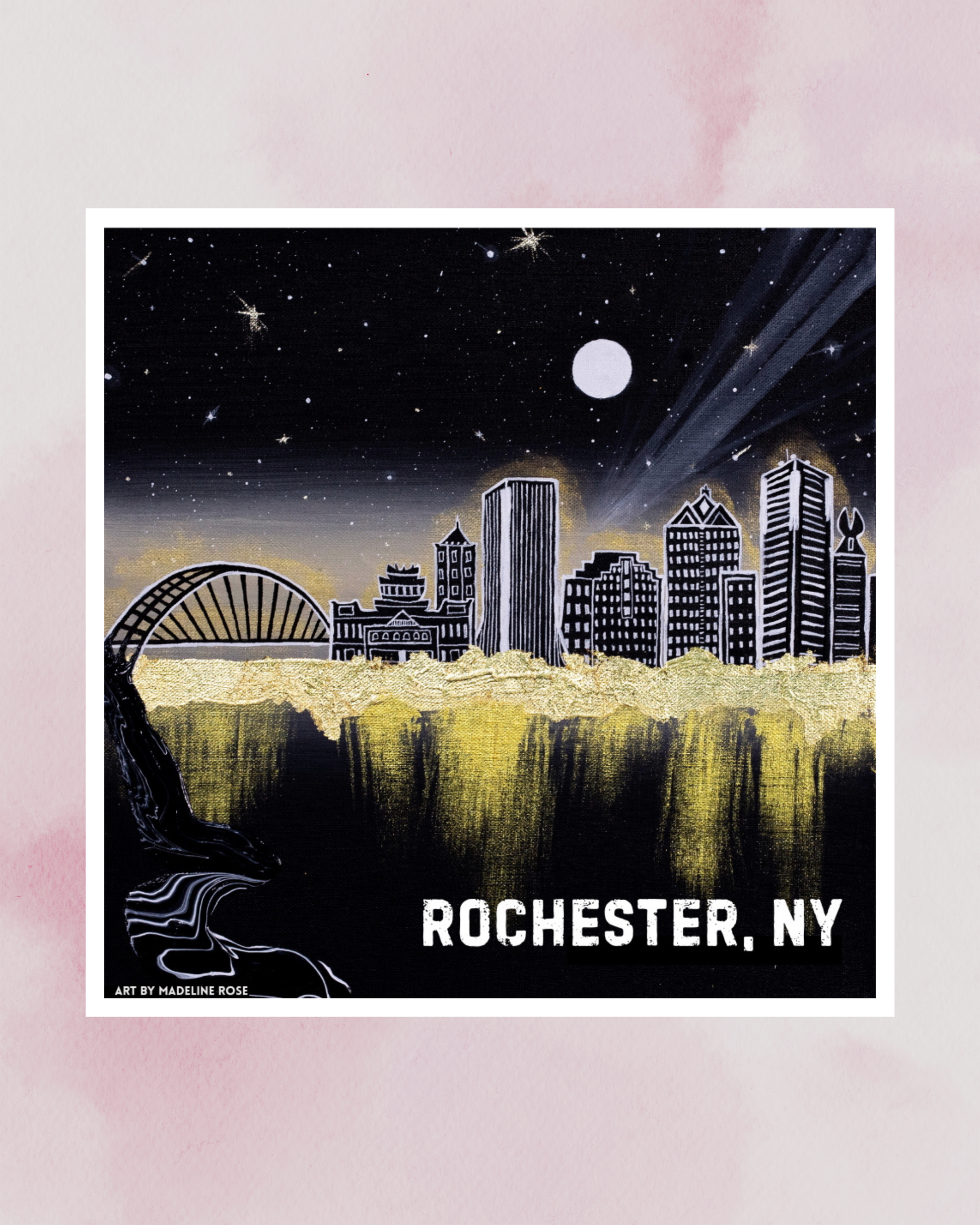 Rochester, NY - Waterproof Vinyl Sticker