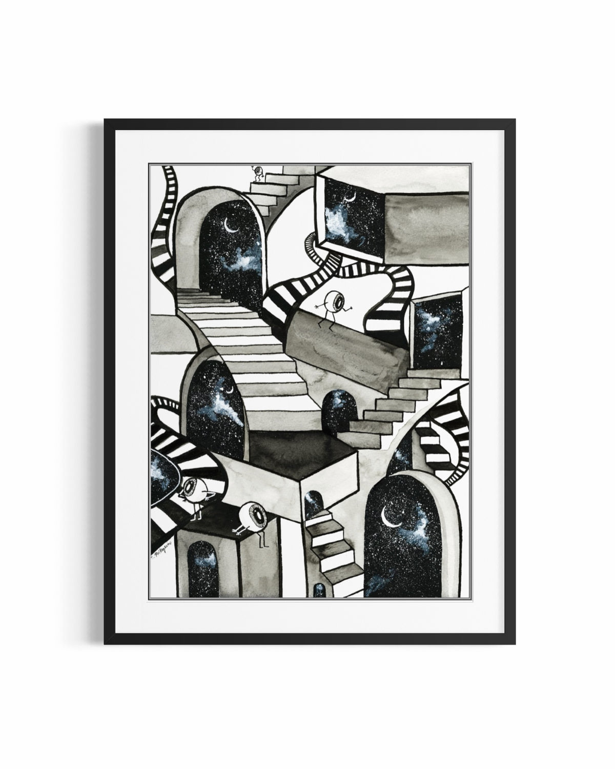 'CONFUSED' INKTOBER Print
