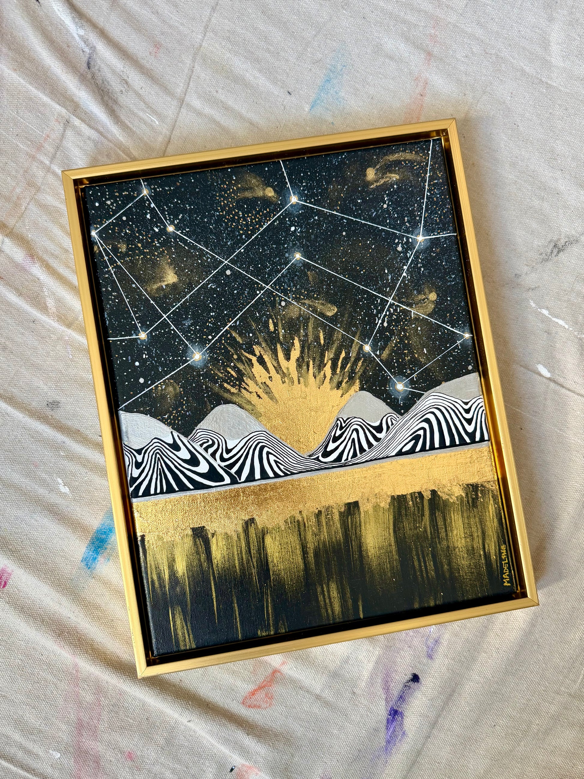 Beauty of Existence No. 7 - Original Framed Canvas Painting