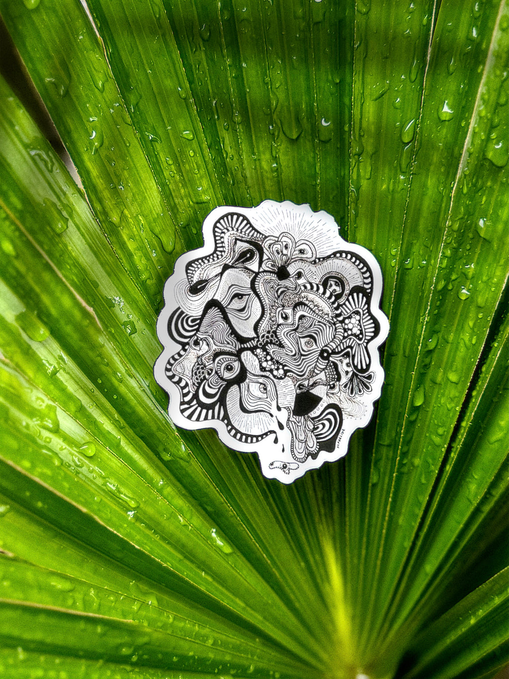 Vision Illusion Vinyl Sticker
