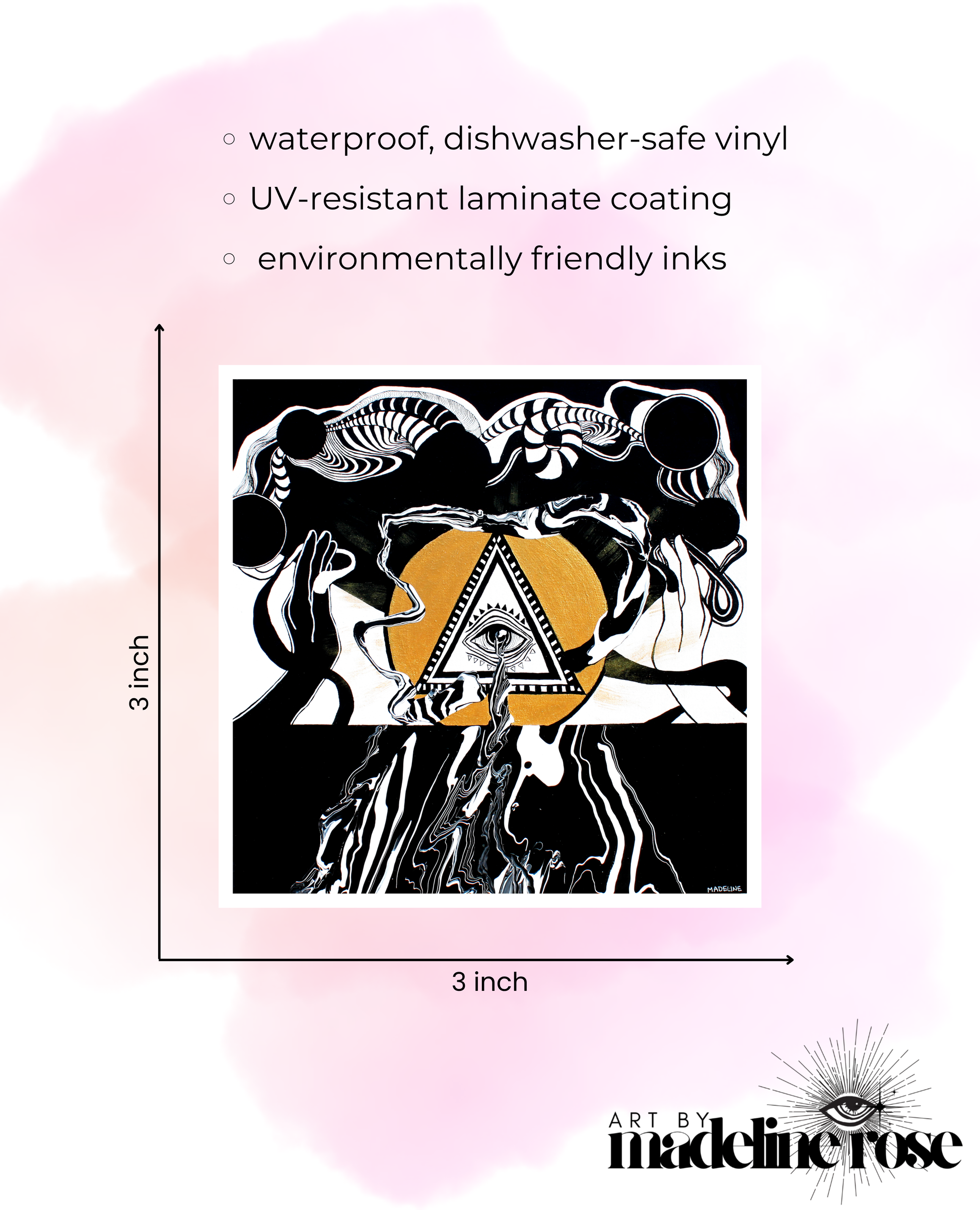 Eye of Creation - Waterproof Vinyl Sticker