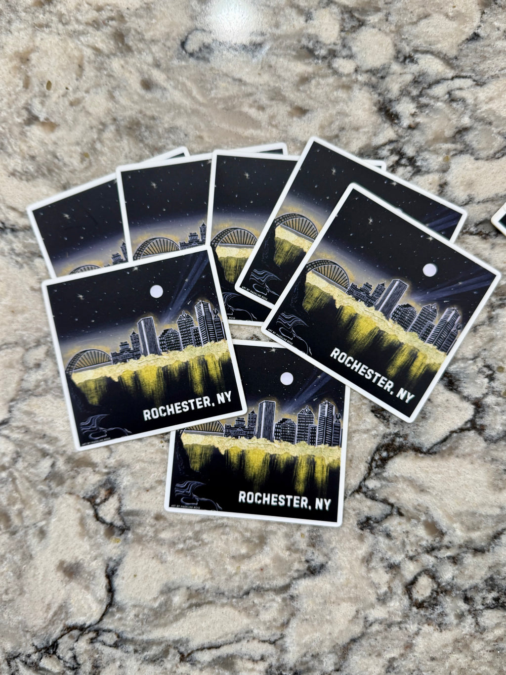 Rochester, NY - Waterproof Vinyl Sticker