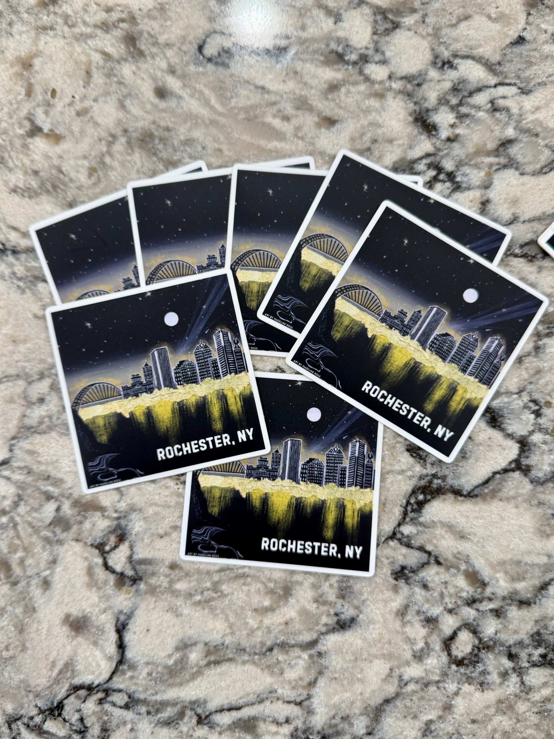 Rochester, NY - Waterproof Vinyl Sticker