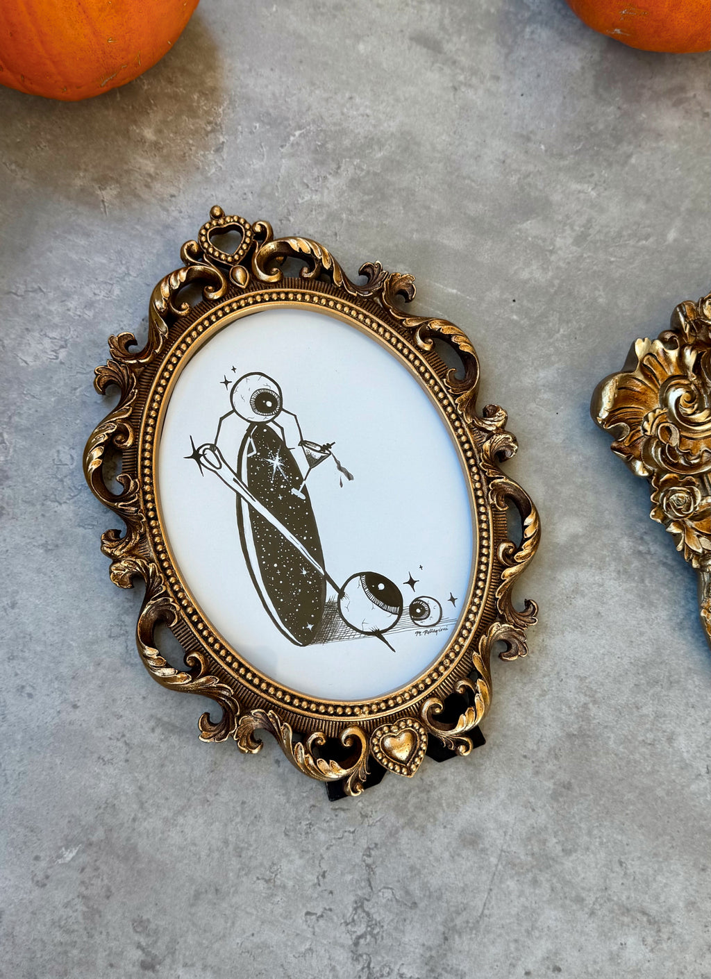 Pierce (Inktober Day 6 Prompt) - 6x8 Framed Ink Painting