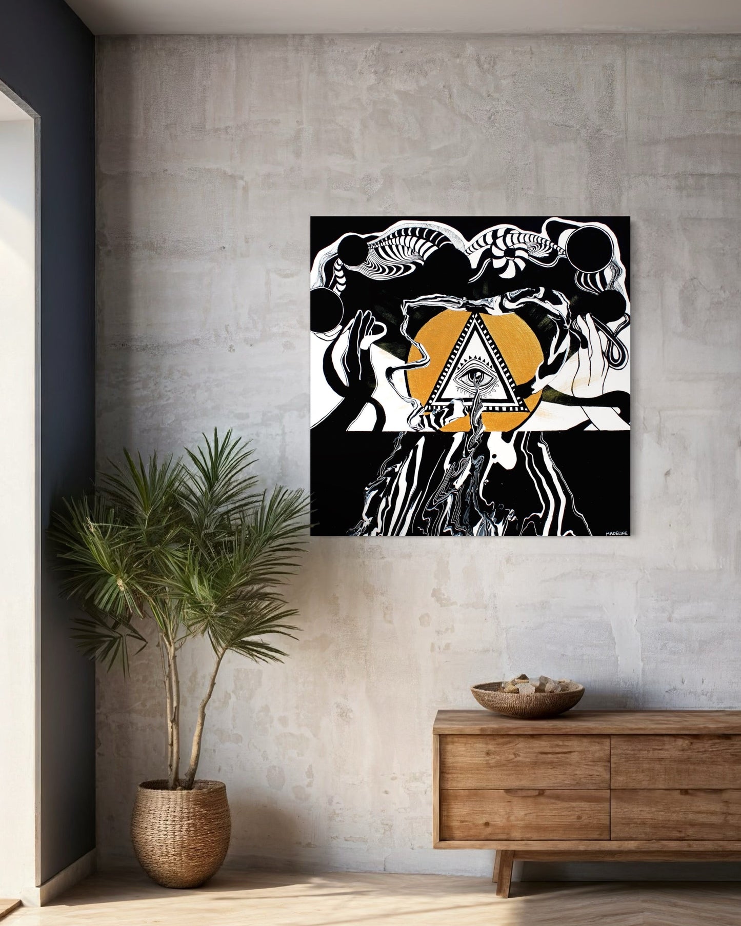 Eye of Creation - Canvas Print 20x20in (XAOS)
