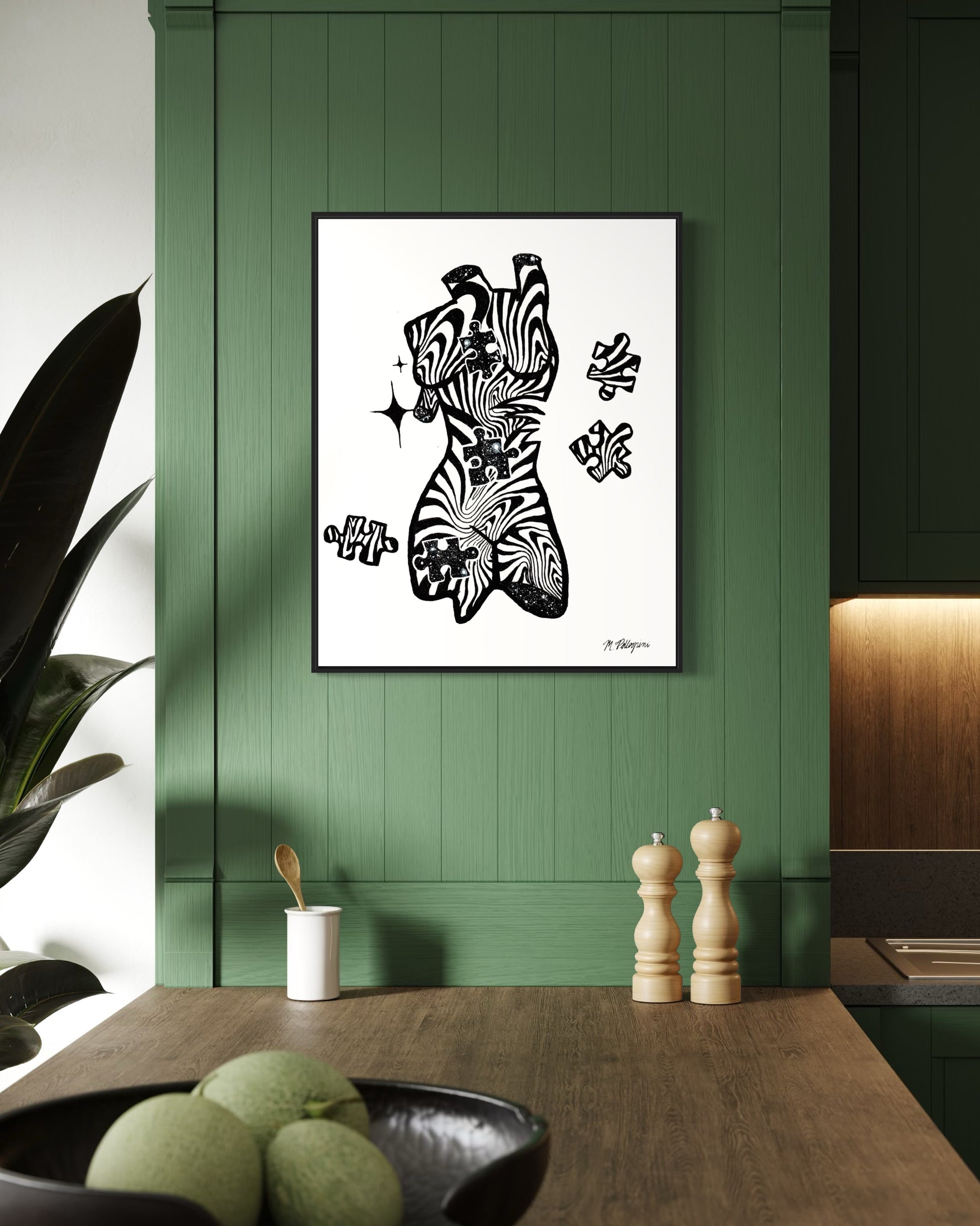 Puzzling (Inktober 2025 Prompt) - Giclée Fine Art Print
