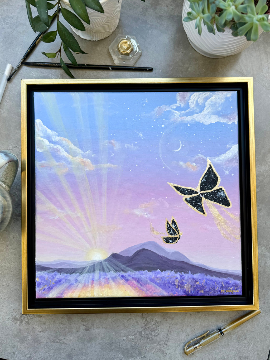 Morning Light No. 1 - Original Framed Canvas Painting