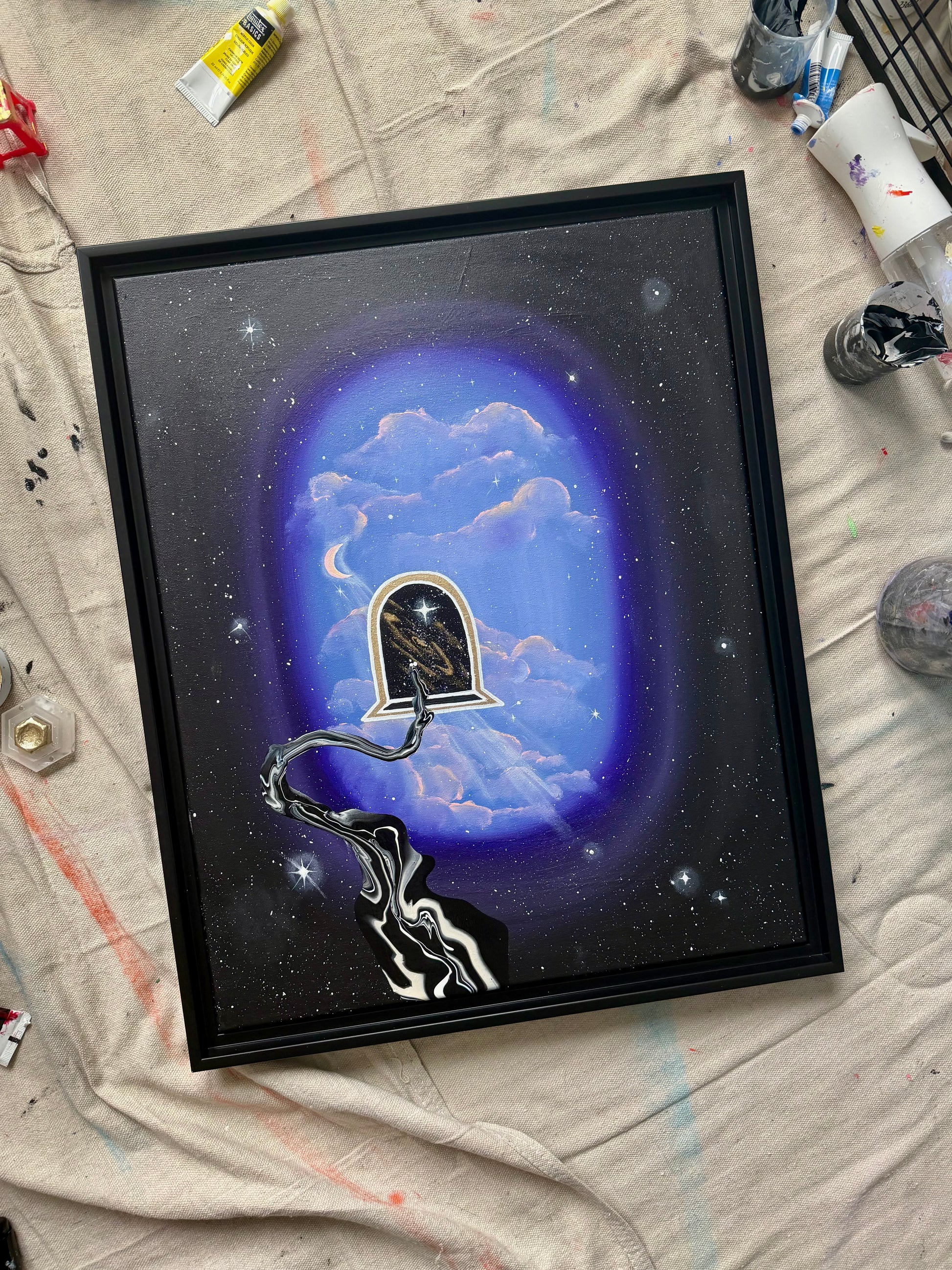 Alignment - Original Framed Canvas Painting