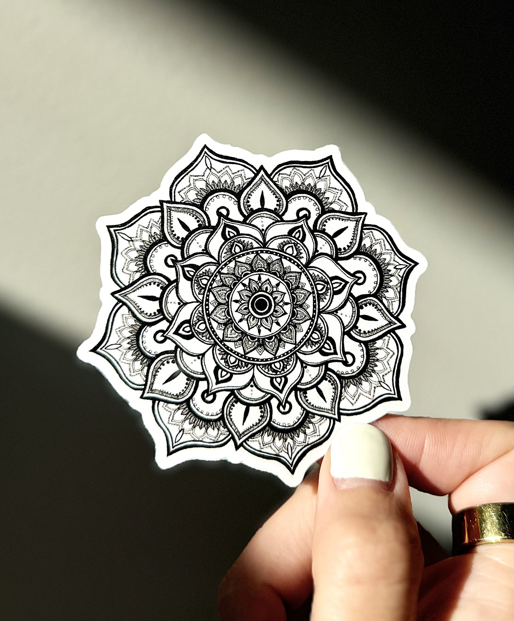 Peaceful Petals Vinyl Sticker