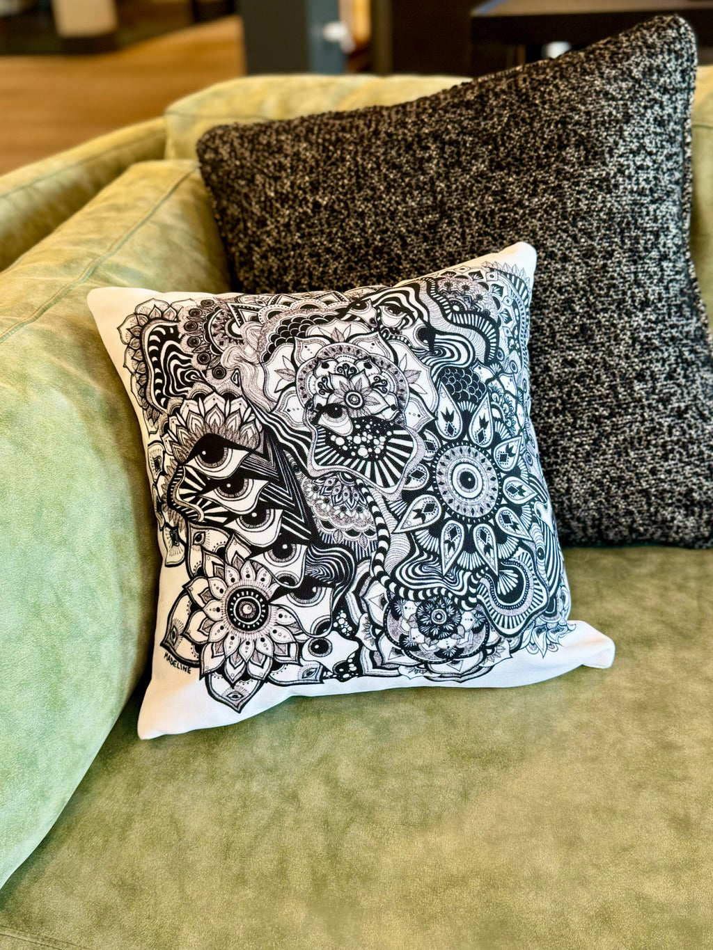 Creating Again Throw Pillow