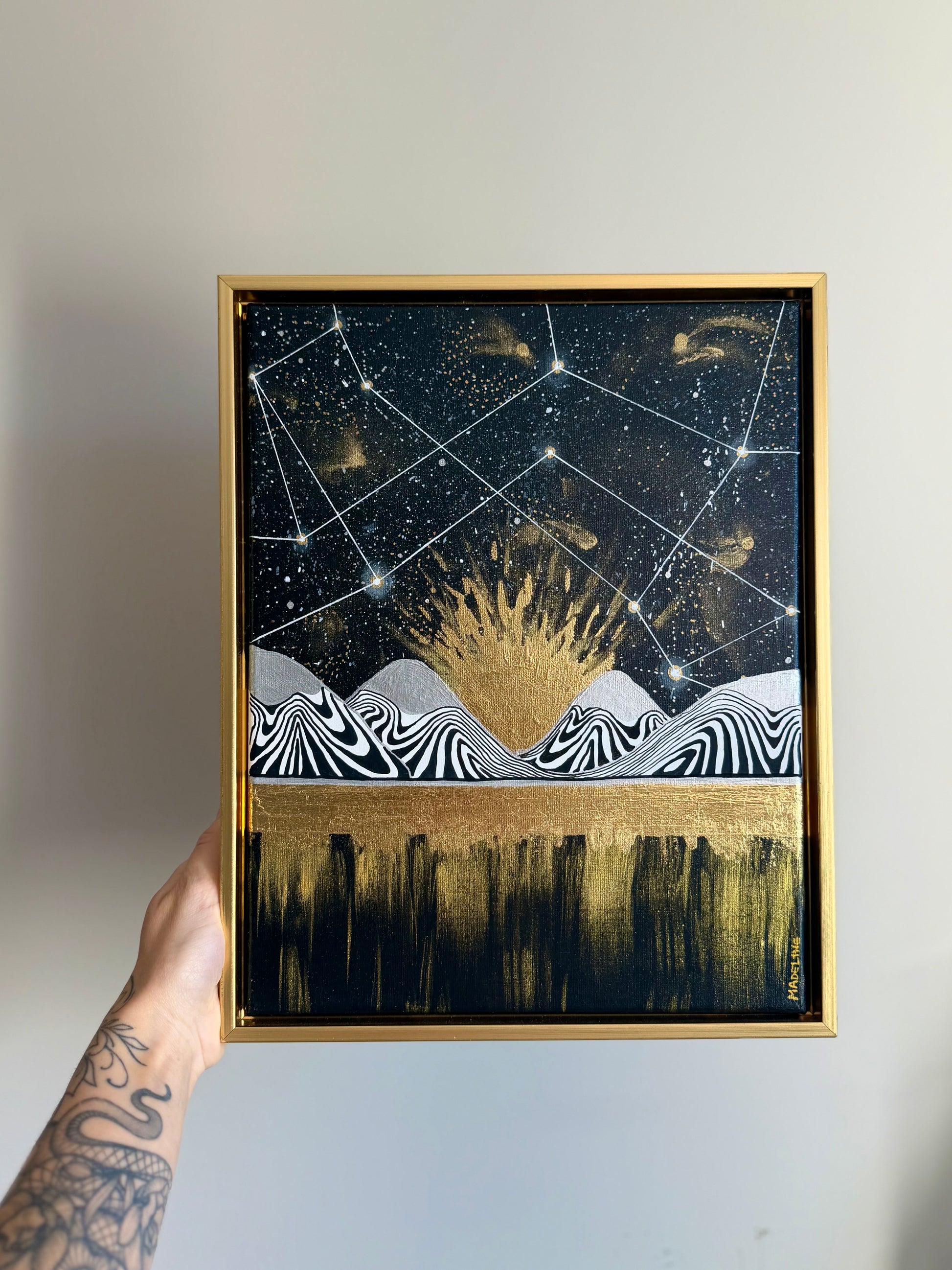 Beauty of Existence No. 7 - Original Framed Canvas Painting