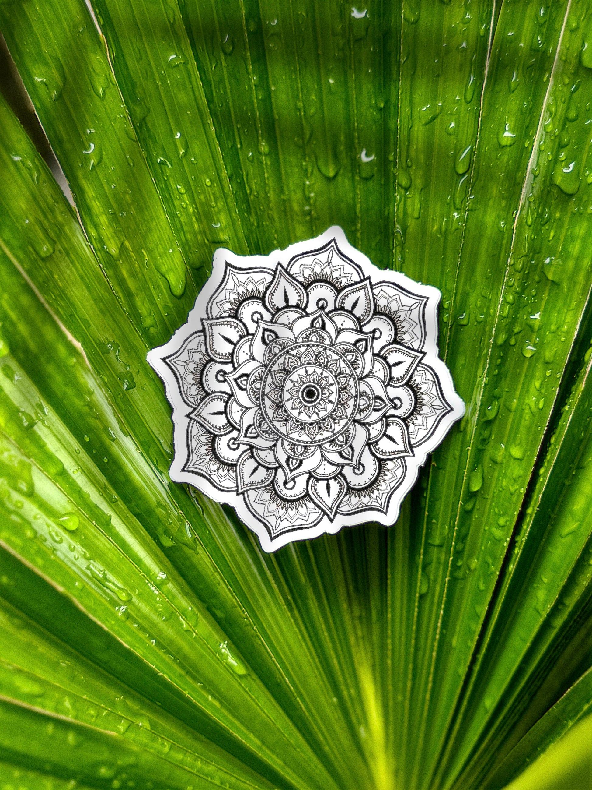 Peaceful Petals Vinyl Sticker