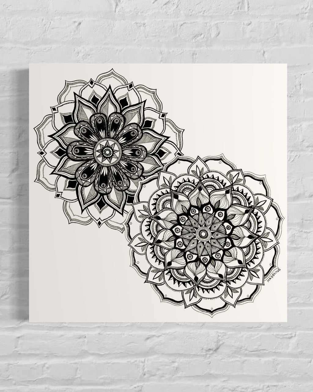 Mandala Blossoms Canvas Print