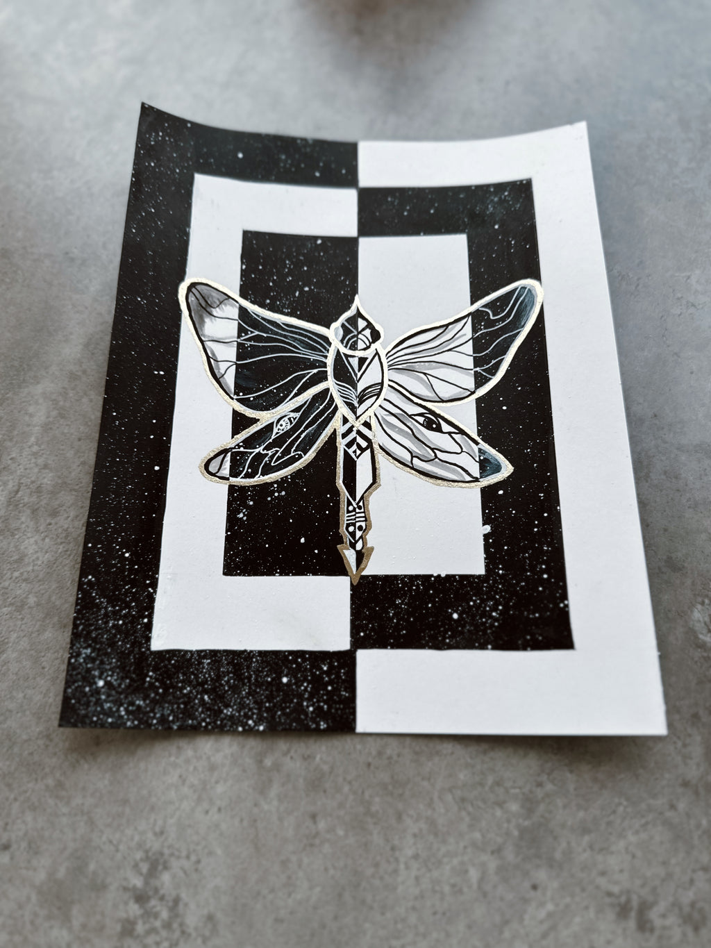 Firefly (Inktober Day 23 Prompt) - 8x10 Ink Painting