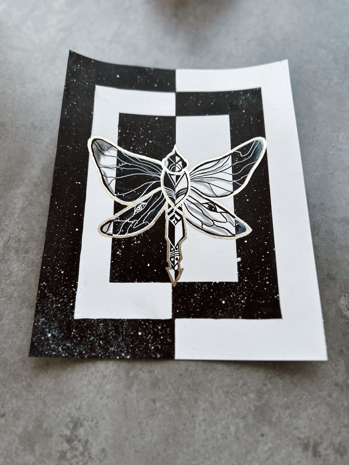 Firefly (Inktober Day 23 Prompt) - Ink Painting