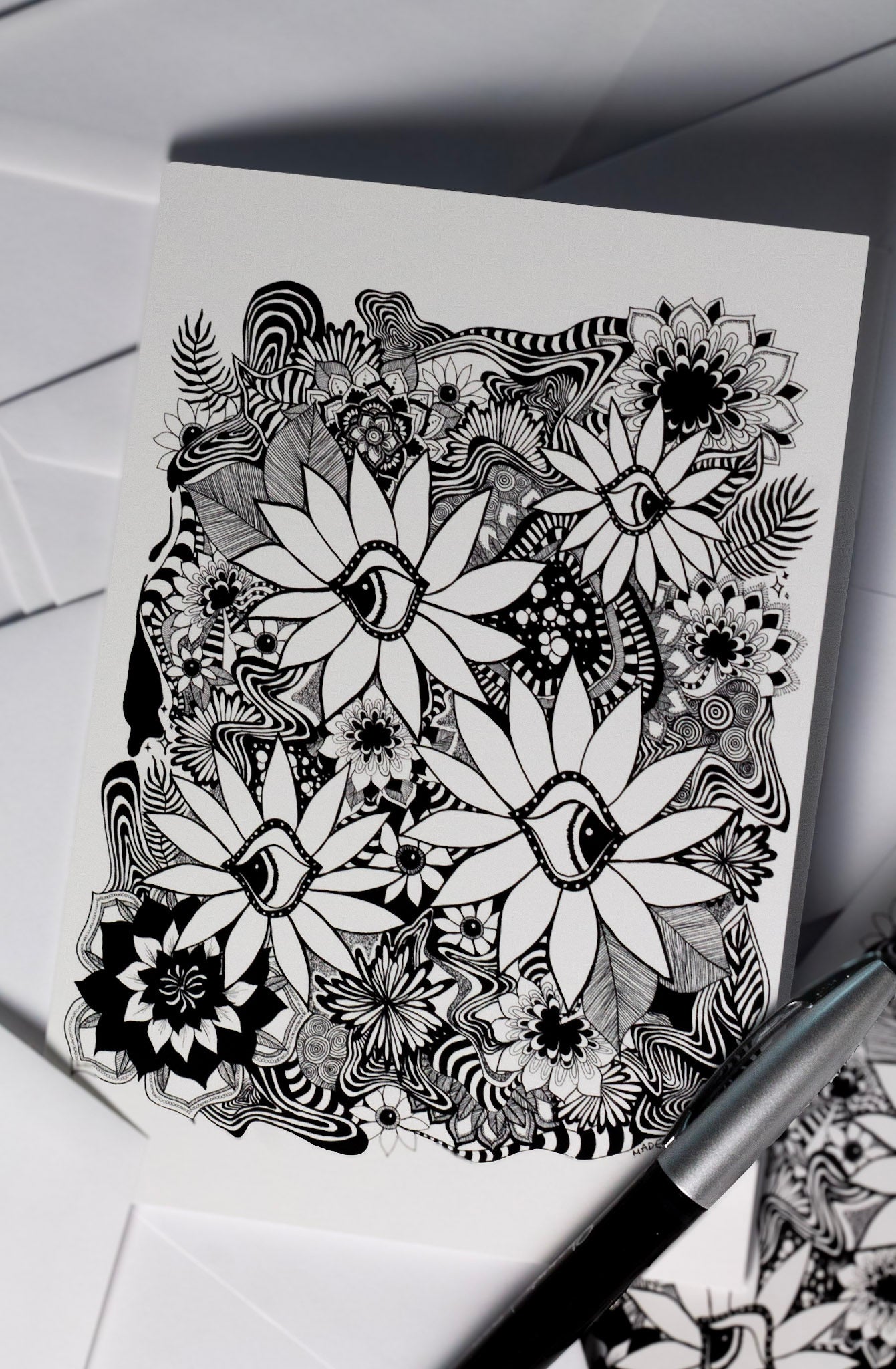 Daisy Dreamscape - 5x7 Single Greeting Card