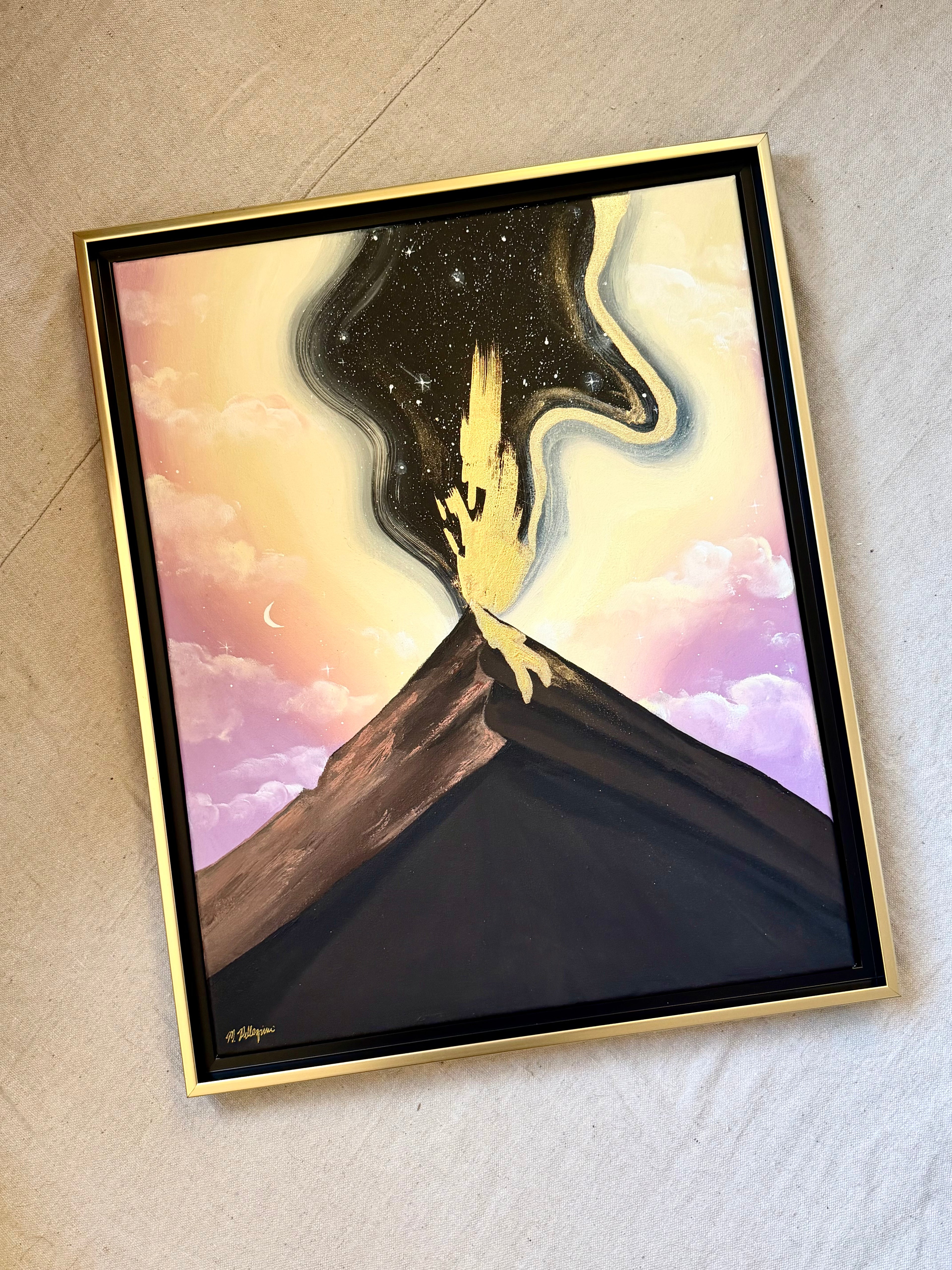 Fuego - Original Framed Canvas Painting