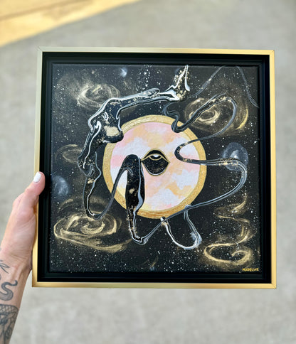Beauty of Existence #2 - Original Framed Canvas 12x12