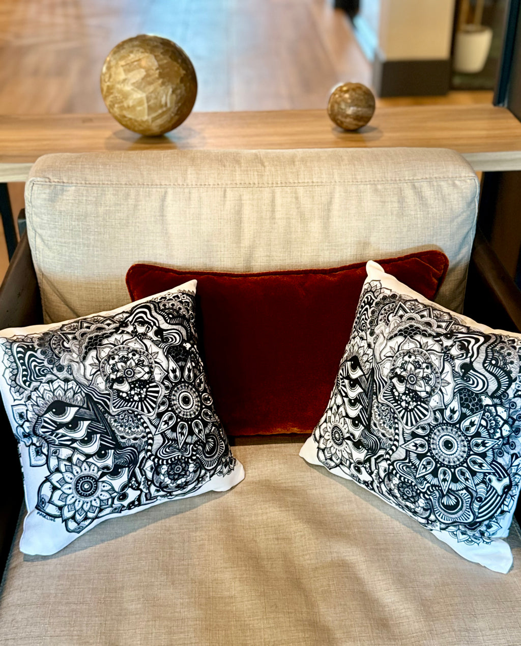 Creating Again Throw Pillow