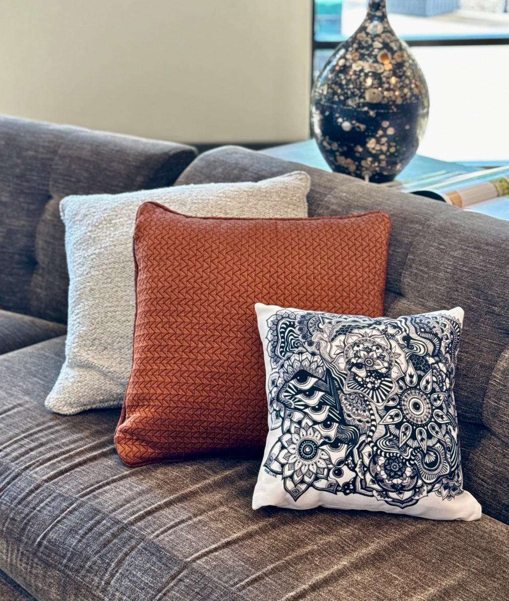 Creating Again Throw Pillow